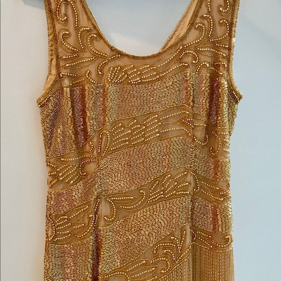 Custom Beaded Gown +Wide Kick-pleat - Picture 2 of 15